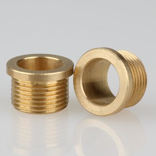 Trompeten-Nippel M13x1x8 &ndash; Messing 15x10 mm, ohne Verdrehschutz