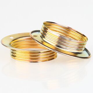 E27 Schraubring Unterring Metall vermessingt 39/56x13 mm fr Lampenfassungen mit Auengewinde