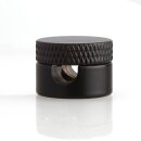 Lampen  Abzweig Baldachin 72x22 Metall schwarz mit Zierkappe und Distanz-Aufhänger