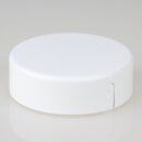 Lampen  Abzweig Baldachin 72x22 Metall weiß mit Zierkappe und Distanzaufhänger