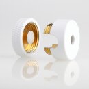 Lampen  Abzweig Baldachin 72x22 Metall weiß mit Zierkappe und Distanzaufhänger