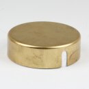 Lampen  Abzweig Baldachin 72x22 Metall Messing roh unbehandelt mit Zierkappe mit Distanz-Aufhänger