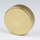 Lampen  Abzweig Baldachin 72x22 Metall Messing roh unbehandelt mit Zierkappe mit Distanz-Aufhänger