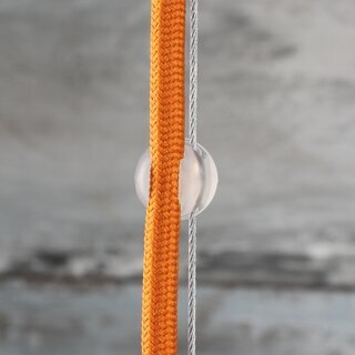 Kabel Seilhalter-Clip Kunststoff &ndash; transparent 1816 mm