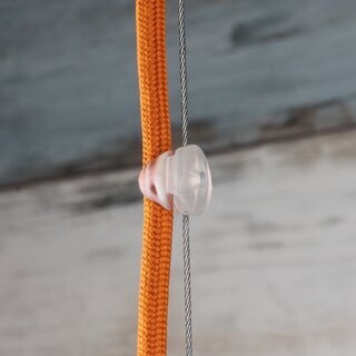 Kabel Seilhalter-Clip Kunststoff &ndash; transparent 1816 mm