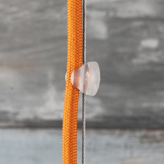 Kabel Seilhalter-Clip Kunststoff transparent 18x16 mm