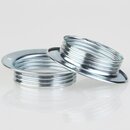 E27 Schraubring Unterring Metall verchromt 39/56x13 mm...