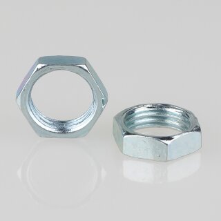 M10x1 Sechskantmutter – 12x4 mm, Metall verzinkt