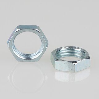M10x1 Sechskantmutter &ndash; 12x4 mm, Metall verzinkt
