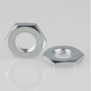 M10x1 Sechskantmutter &ndash; 17x3 mm, Metall verzinkt