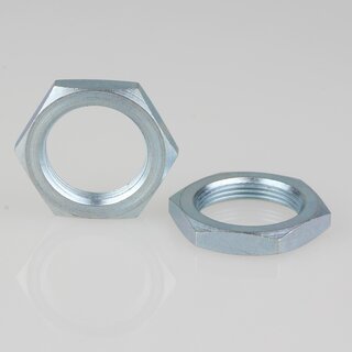 M20x1 Sechskantmutter &ndash; 27x5 mm, Metall verzinkt