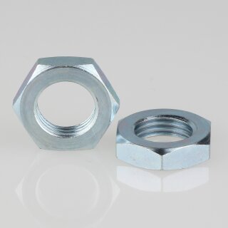 R1/4" Zoll Sechskantmutter – 19x5 mm, Metall verzinkt