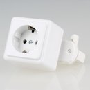 Schutzkontakt-Steckdose weiß für 3-Phasen Stromschiene...