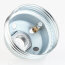 E27 Premium Metall-Lampenfassung verchromt mit Außengewinde und Keramikkern M10x1 IG 250V/4A