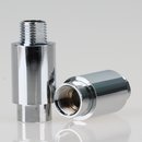 Lampen Dreh-Gelenk 16x35mm verchromt M10x1 Auengewinde...