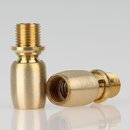 Lampen Kugelgelenk 14x32 mm, Messing roh, M10x1...