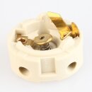 E27 Premium Metall-Lampenfassung vermessingt mit Außengewinde und Keramikkern M10x1 IG 250V/4A