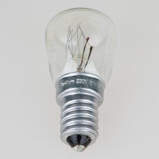 E14 Kühlschrank-Glühlampe 15W klar – Radium, Birnenform, 230V, 110 lm