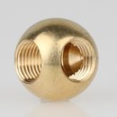 20mm Messing-Kugel mit 2x M10x1 Winkelgewinde 90