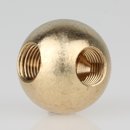 25mm Messing-Kugel mit 2x M10x1 Winkelgewinde 90