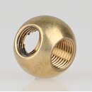M10x1 T-Gewinde &ndash; Messing Metallkugel  20 mm, fr...