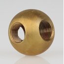 M13x1 T-Gewinde &ndash; Messing Metallkugel  30 mm, fr...