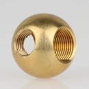 M10x1 / M13x1 T-Gewinde &ndash; Messing Metallkugel  25...