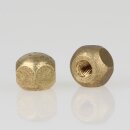 M4 Messing Sechskant-Kugel roh SW10 mm mit Sackgewinde...