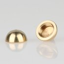 M10x1 Messing Halbkugel roh 14x7 mm mit Sackgewinde...