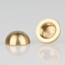M13x1 Messing Halbkugel roh 20x10 mm mit Sackgewinde...