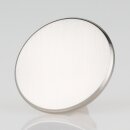 Lampen Abschlussknopf Messing T-Form Ø 40 mm – edelstahloptik (nickel-matt), M10x1 Innengewinde