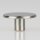 Lampen Abschlussknopf Messing T-Form Ø 40 mm – edelstahloptik (nickel-matt), M10x1 Innengewinde