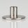 Lampen Abschlussknopf Messing T-Form Ø 40 mm – edelstahloptik (nickel-matt), M10x1 Innengewinde