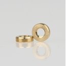 M4 Rundmutter Metall Messing roh 7x2mm