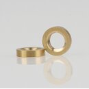 M6 Rundmutter &ndash; 9x2 mm, Metall Messing roh