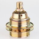 E27 Metall-Lampenfassung vermessingt mit Auengewinde, 2...