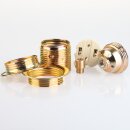 E27 Metall-Lampenfassung vermessingt mit...