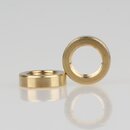 M10x1 Rundmutter &ndash; 15x4 mm, Metall Messing roh