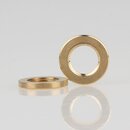 M10x1 Rundmutter &ndash; 16x2 mm, Metall Messing roh