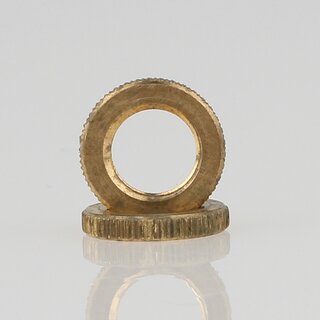 M8x1 Rndelmutter | Kordelmutter 12x2mm | Messing roh | Lampenbau