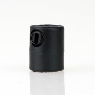 M8x1 Klemmnippel Zugentlastung Schwarz mit Innengewinde aus Kunststoff