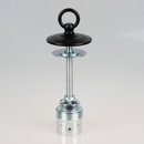 E27 Fassung Metall verchromt Umbau-Set schwarz fr Alte...