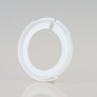 E27 auf E14 Lampenschirm-Adapterring &ndash; Reduzierring 42x7mm &ndash; Kunststoff wei