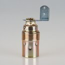 E14 Premium Metall-Lampenfassung vermessingt mit Winkel...
