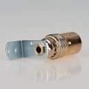 E14 Premium Metall-Lampenfassung vermessingt mit Winkel...