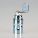 E14 Premium Metall-Lampenfassung verchromt mit Winkel und...