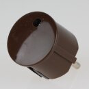 Schutzkontakt-Stecker Winkelstecker braun –...
