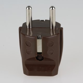 Schutzkontakt-Stecker braun 250V/16A