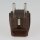 Schutzkontakt-Stecker braun – 250V/16A – mit Schraubkontakten und Zugentlastung