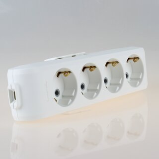 Panasonic 4-fach Tischsteckdose Steckdosenleiste wei� 250V/16A ohne Kabel Zuleitung